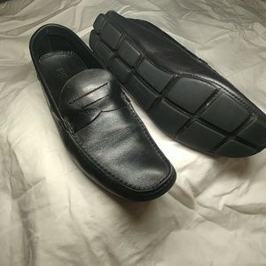 Black prada driving shoes